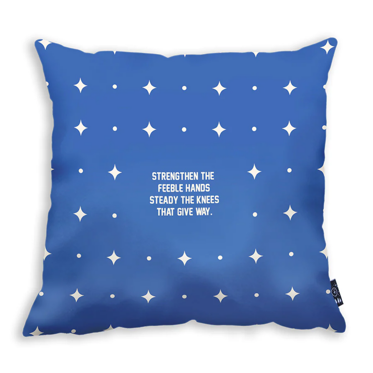 Strengthen the Feeble Hands Cushion Cover Faithworks Bookstore