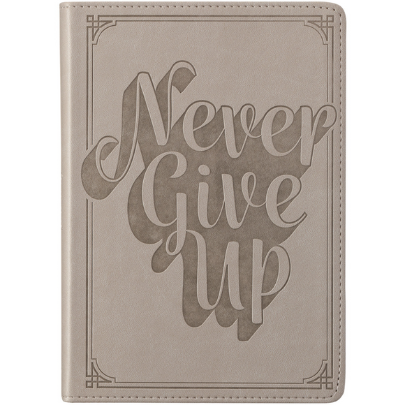 Leather Journal - Never Give Up (JL601)
