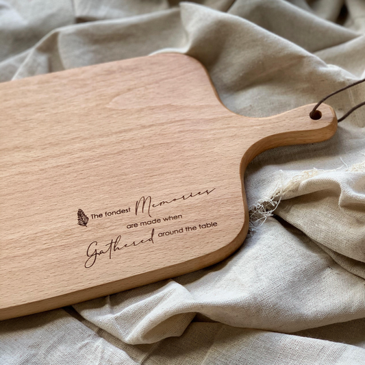 Wooden Cheese Board - Fondest Memories