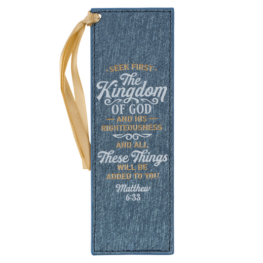 Leather Bookmark - The Kingdom of God (BMF153)