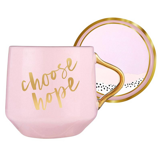 Ceramic Mug with Coaster - Choose Hope (J5797)