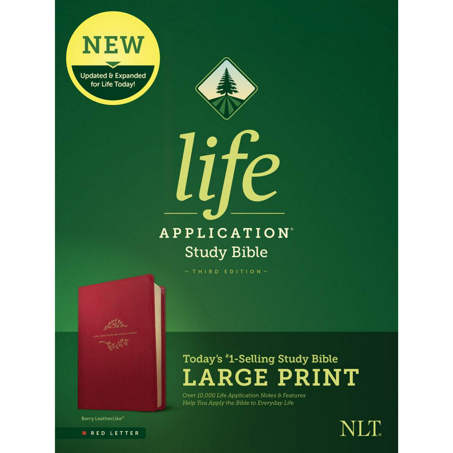 NLT Life Application Study Bible (Third Ed), Large-Print - Berry