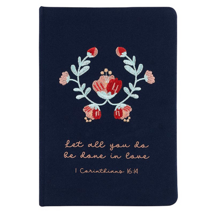 Embroidered Journal - Let All You Do (N1519)