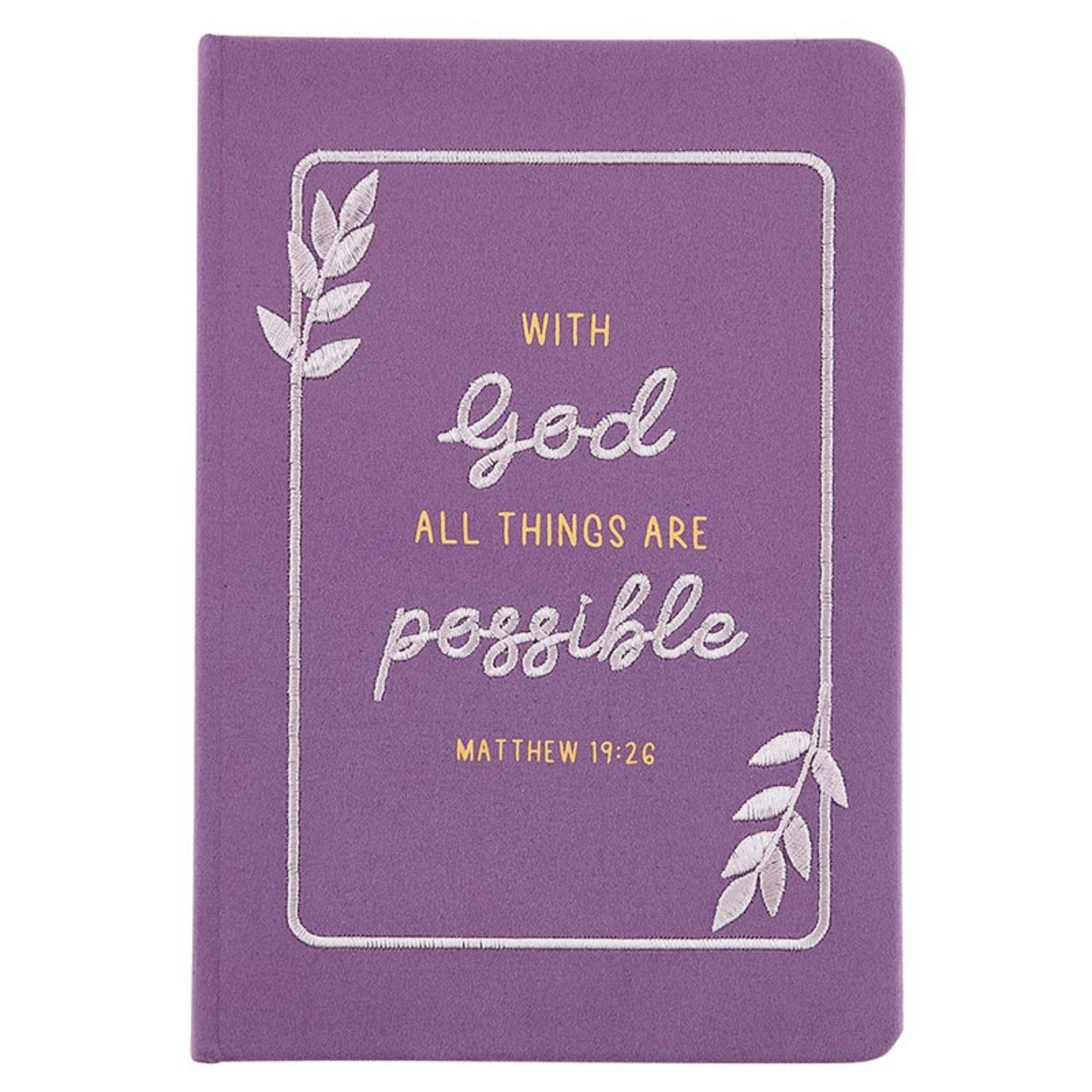 Embroidered Journal - All Things Are Possible (N1522)