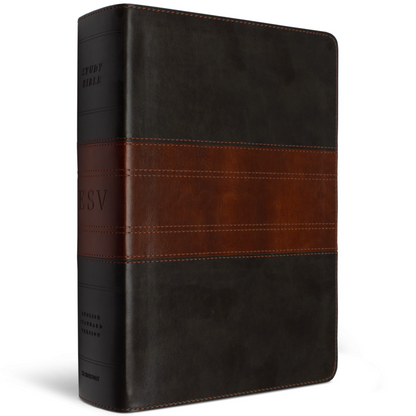 ESV Study Bible, Large Print, Forest/Tan