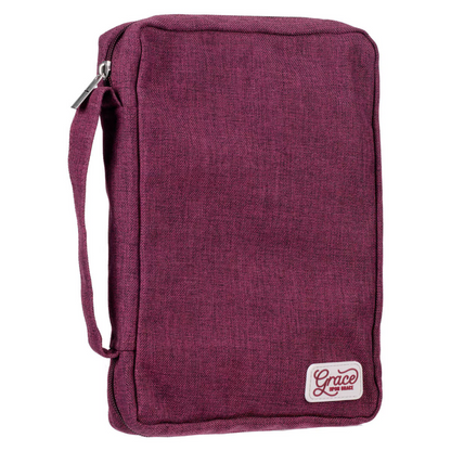 Canvas Value Bible Cover,  Plum - Grace