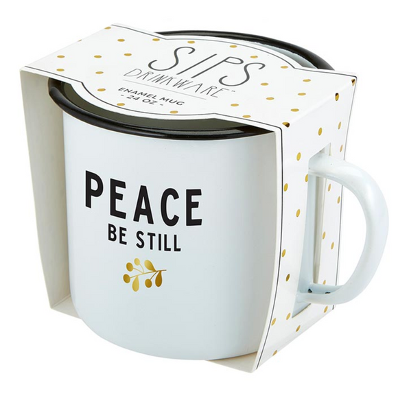 Enamel Mug - Peace Be Still (G4174)