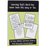52 Bible Memory Verses Every Kid Should Know Coloring Cards for Kids