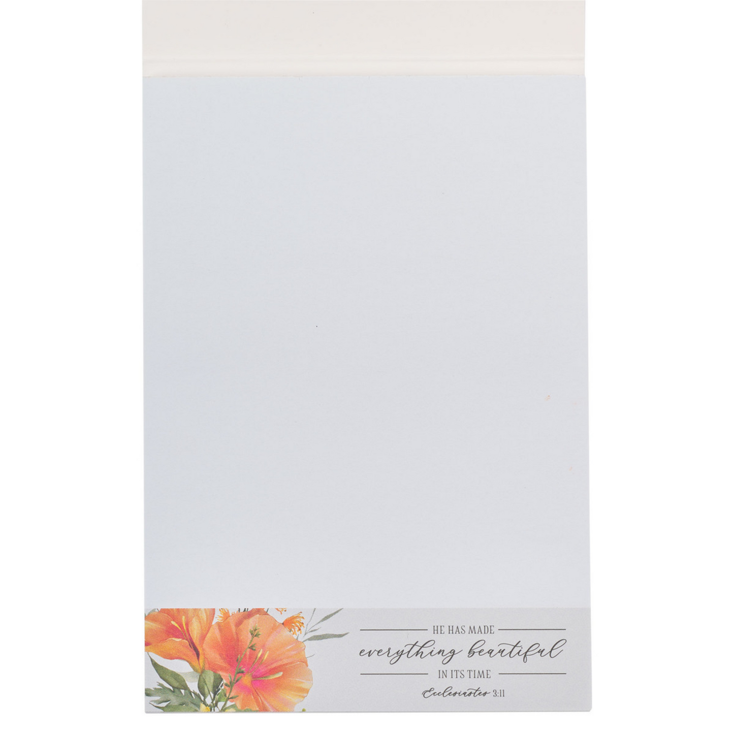 Floral Notepad - Everything Beautiful, Ecclesiastes 3:11 (NP072)