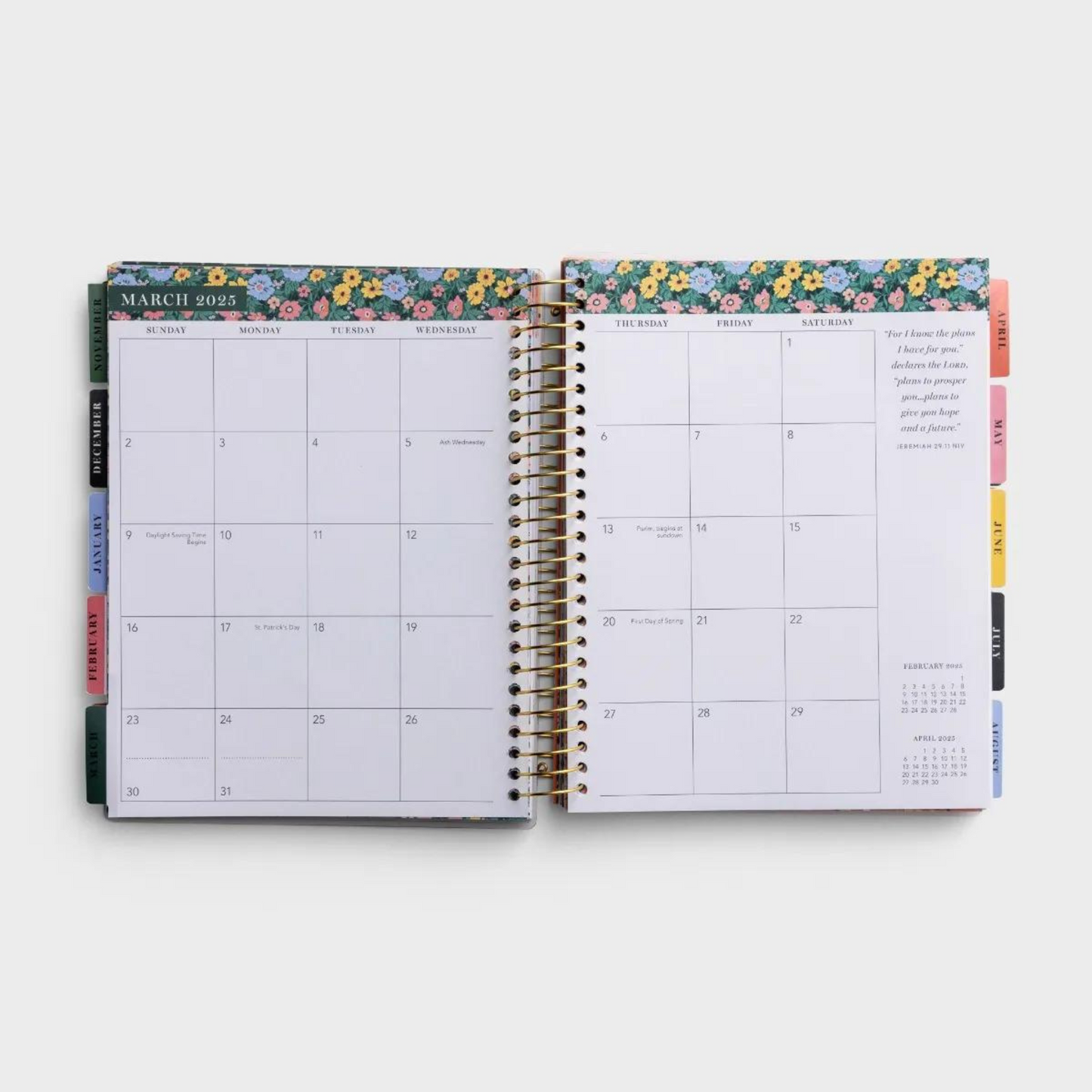 2024-2025: 18Mth Agenda Planner - Beautiful & Abundant Grace (U1748)