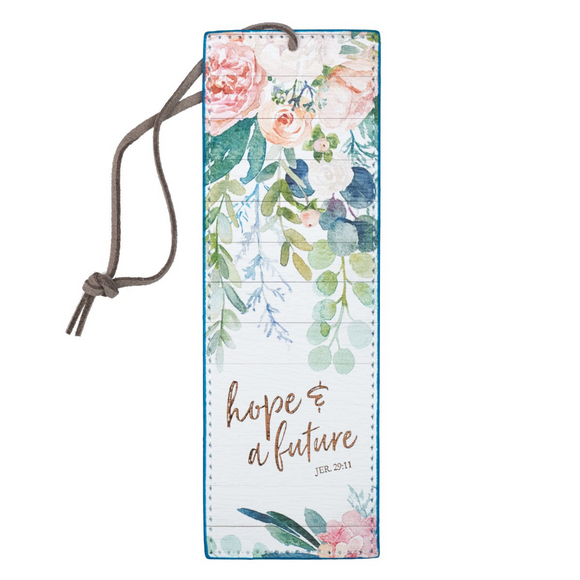 Hope and A Future - Leather Bookmark (BMF088)