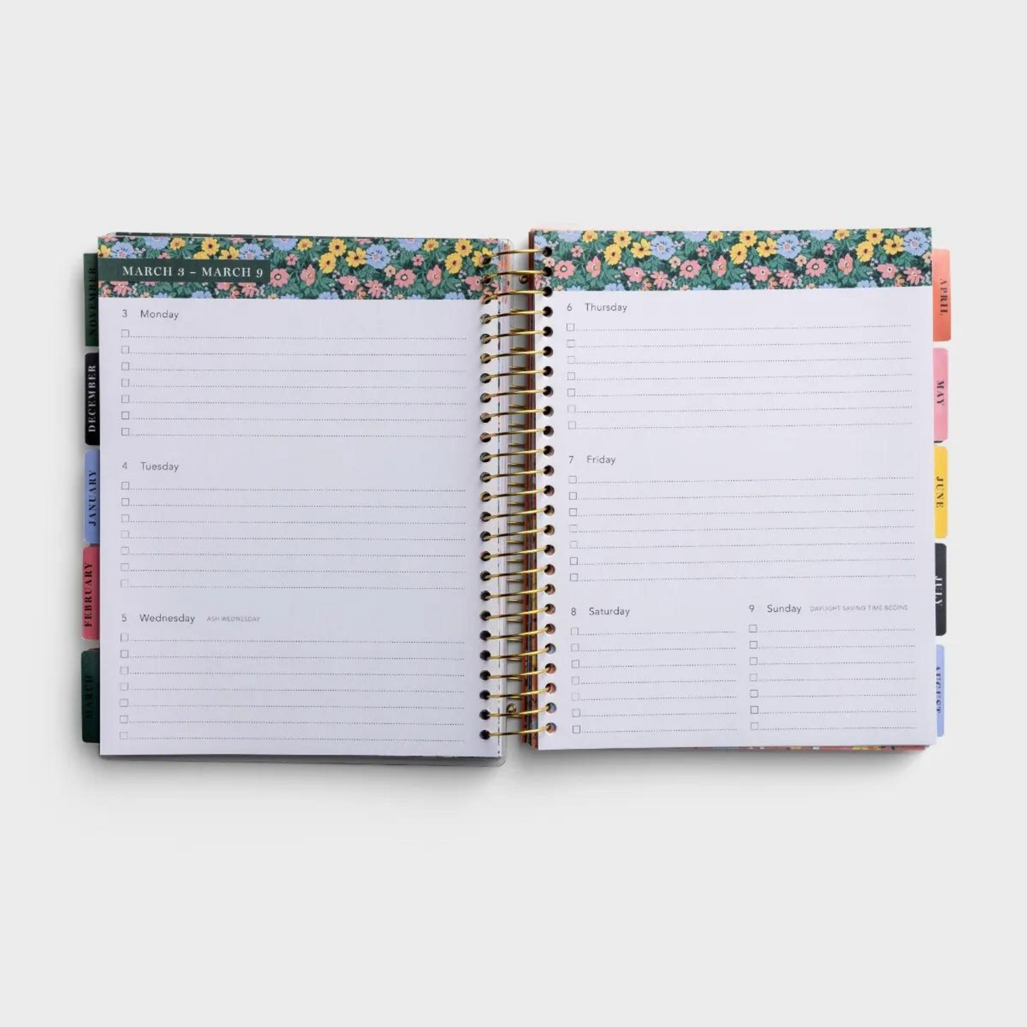 2024-2025: 18Mth Agenda Planner - Beautiful & Abundant Grace (U1748)