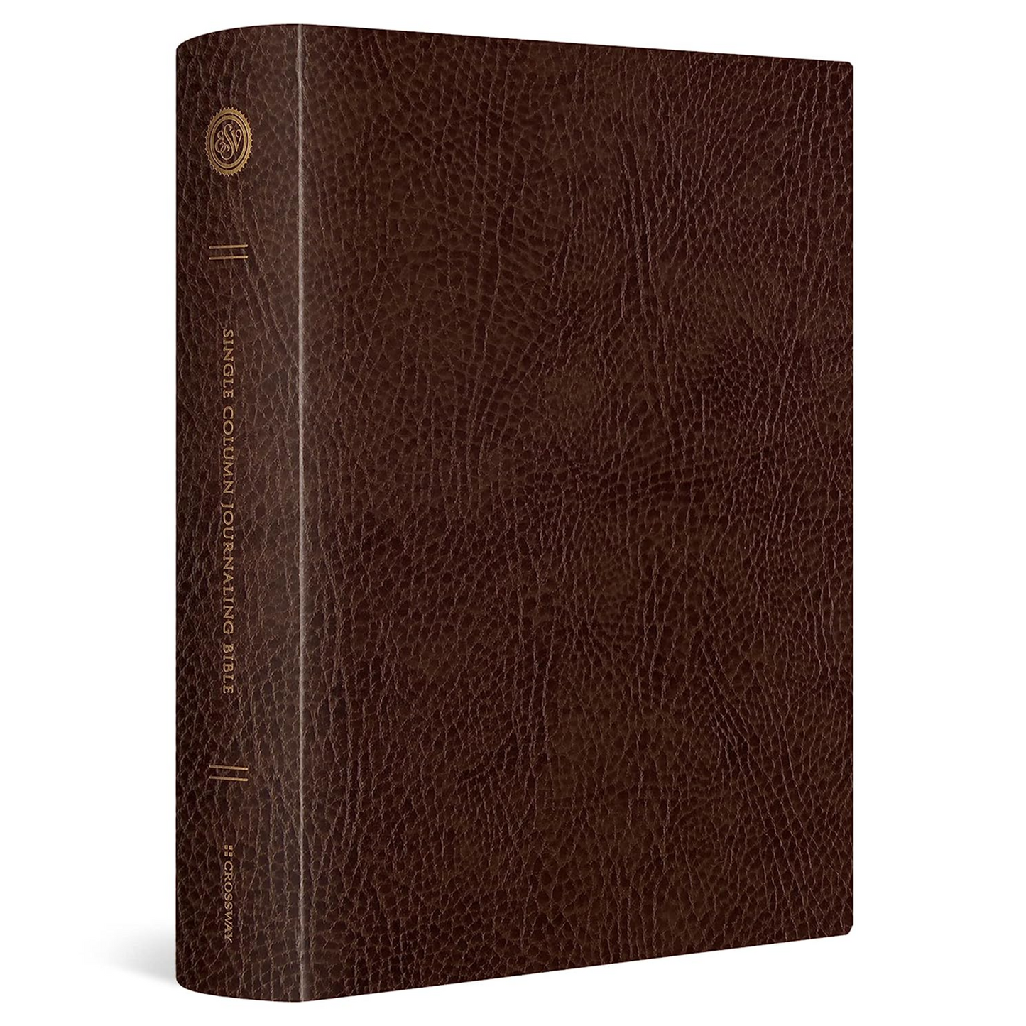 ESV - Large Print, Single Column Journaling Bible, Bonded Leather, Mocha