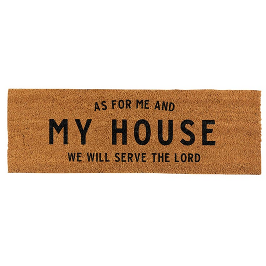 Door Mat - As For Me & My House (J0763)