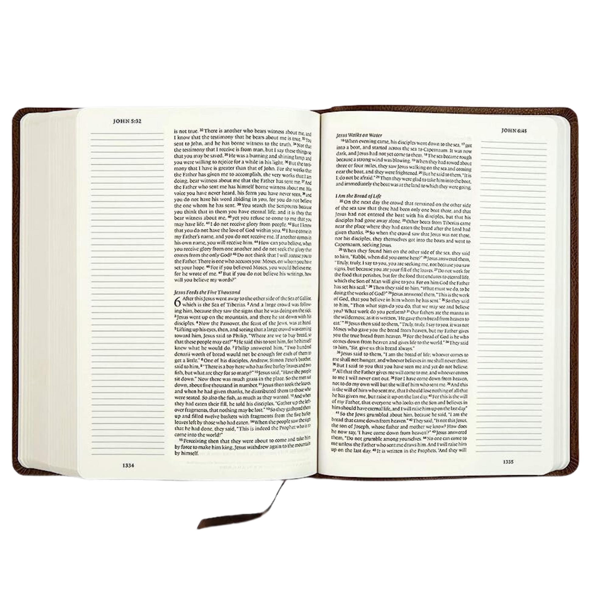 ESV Single Column Journaling Bible, Large Print (Bonded Leather, Mocha) [Book]