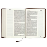 ESV - Large Print, Single Column Journaling Bible, Bonded Leather, Mocha