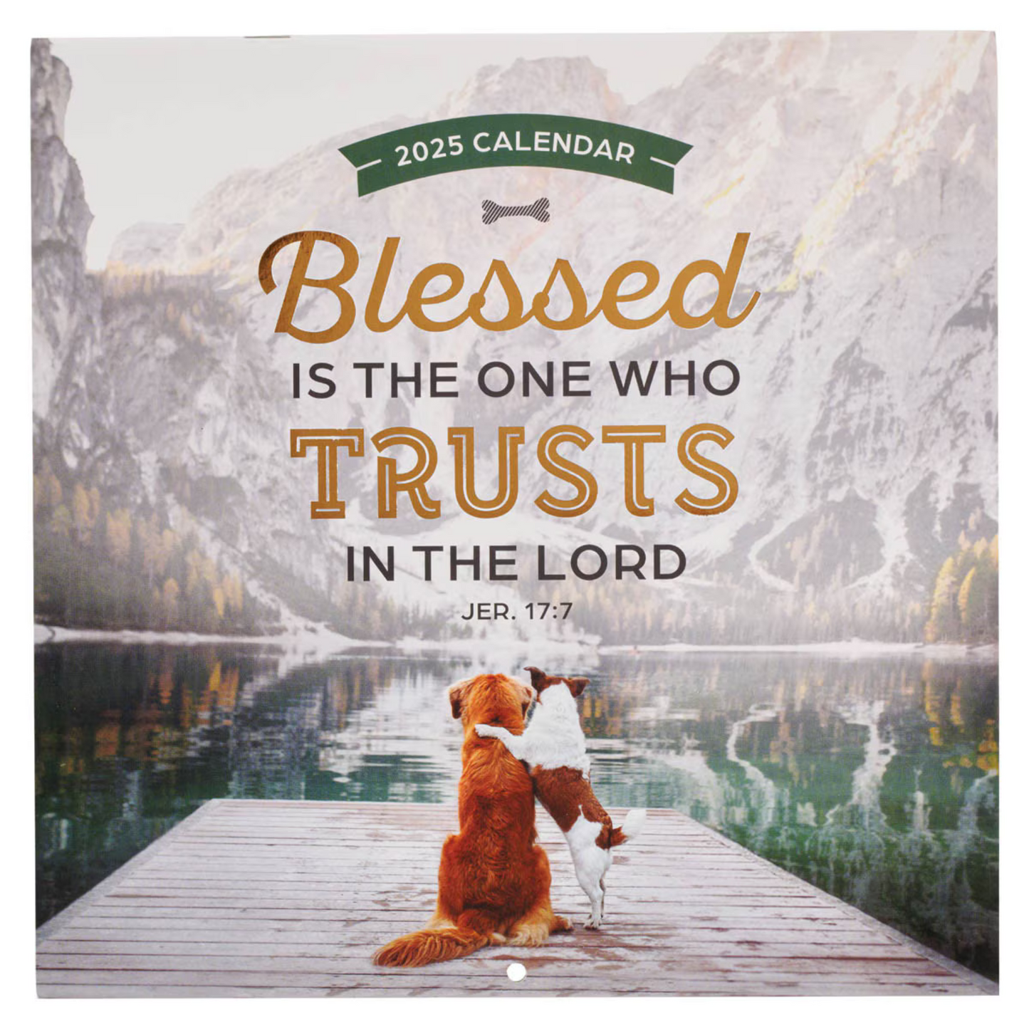 2025 Large Wall Calendar - Blessed is The One, Jeremiah 17:7 (CAL236)