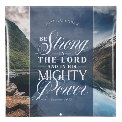 2025 Large Wall Calendar - Be Strong in the Lord, Ephesians 6:10 (CAL237)