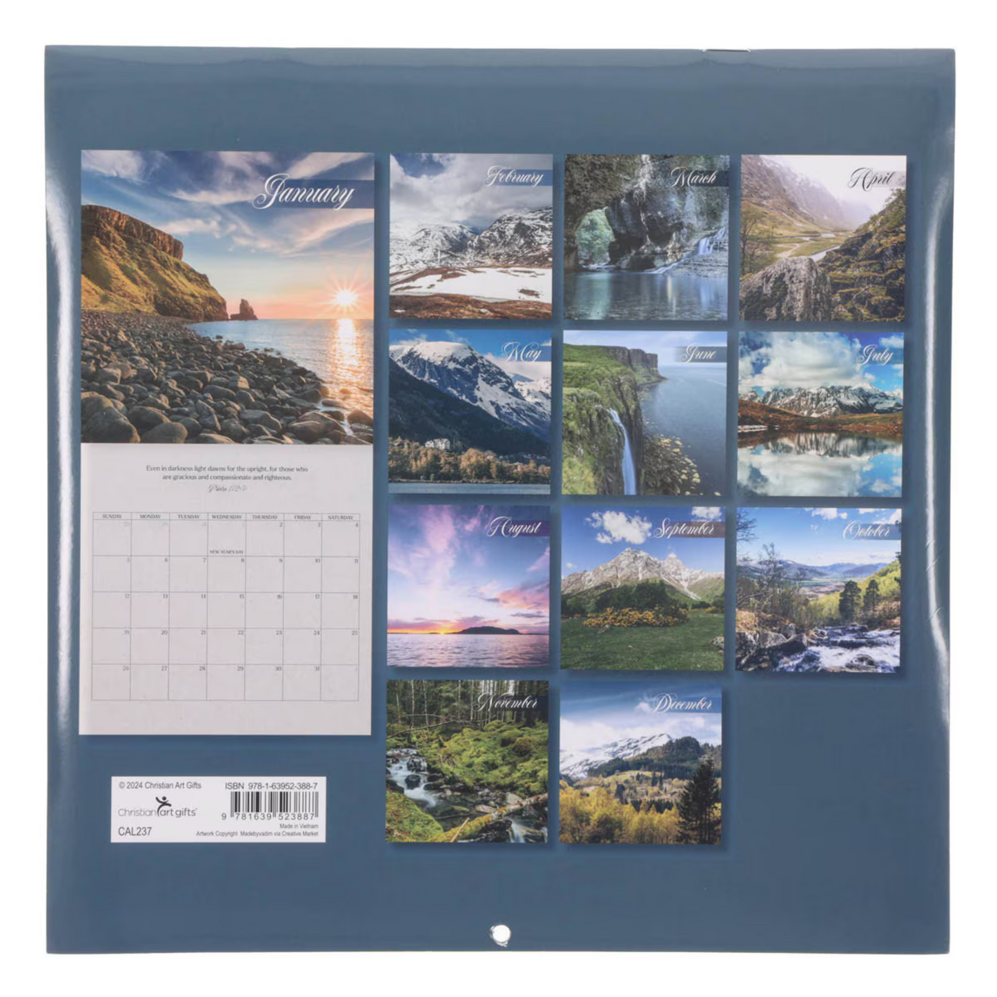 2025 Large Wall Calendar - Be Strong in the Lord, Ephesians 6:10 (CAL237)