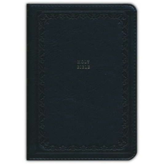 NKJV Compact Paragraph-Style, Black Leathersoft