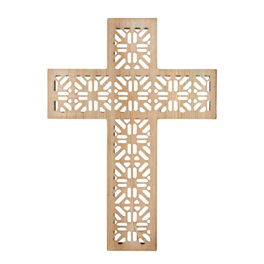 Floral Rattan Cross (P0241)