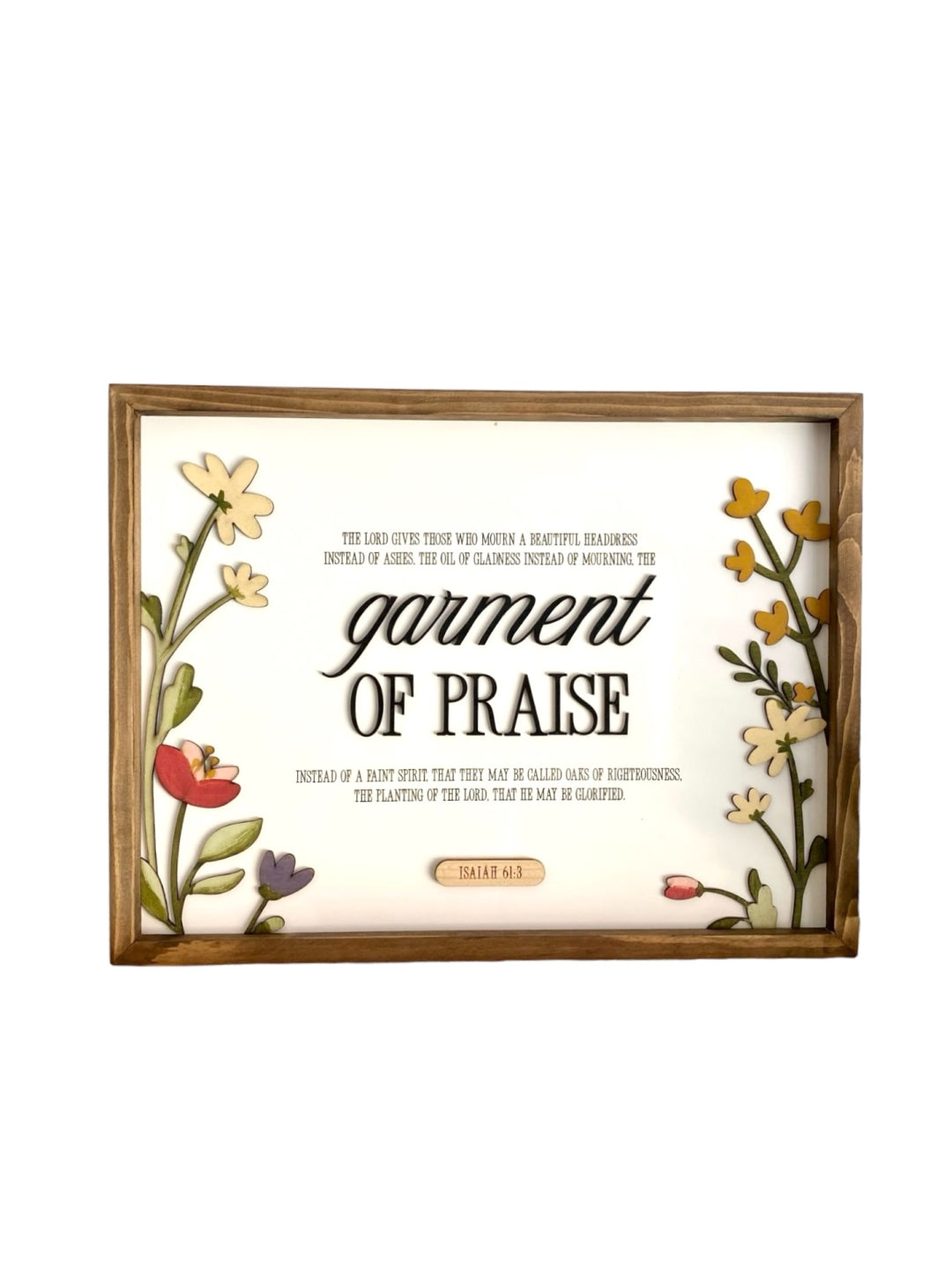 Wall Frame - Garment Of Praise