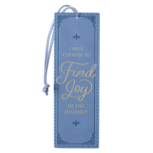 Leather Bookmark - Find Joy in the Journey (BMF129)