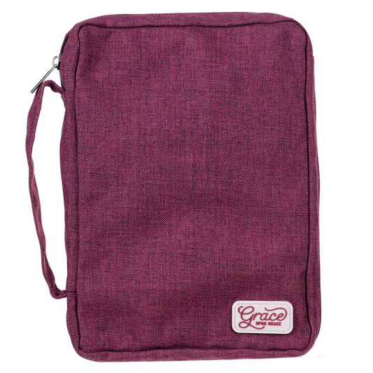 Canvas Value Bible Cover,  Plum - Grace