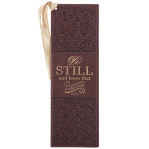 Be Still and Know - Leather Bookmark (BMF114)