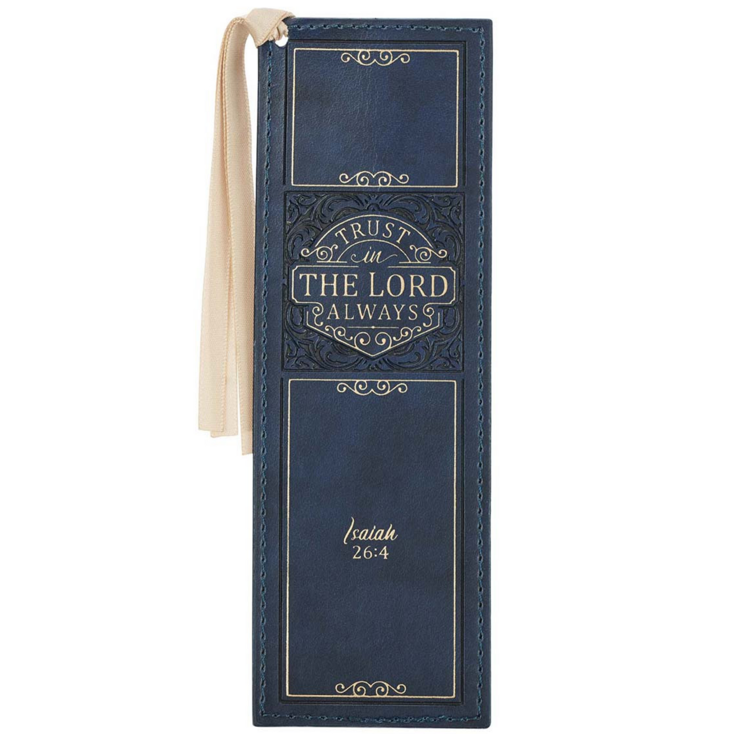 Leather Bookmark - Trust In The LORD Always (BMF115)