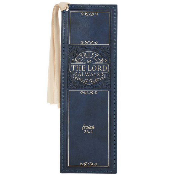 Trust In The LORD Always - Leather Bookmark (BMF115)