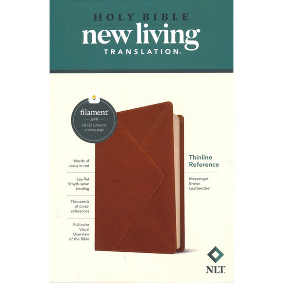 NLT Thinline Reference Bible, Filament Enabled Edition, LeatherLike
