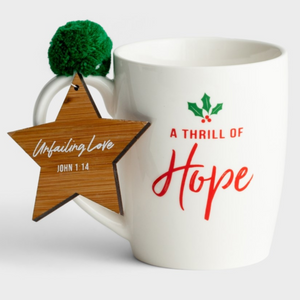 Christmas Mug with Ornament - A Thrill of Hope (#J5661)