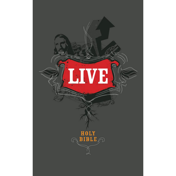 NLT-Live: Holy Bible, Leatherlike Charcoal