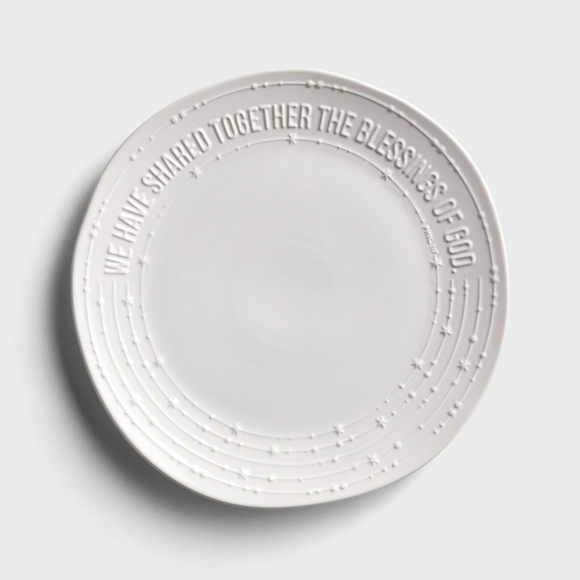 Ceramic Platter - We Have Shared Together the Blessings of God (#J8284)