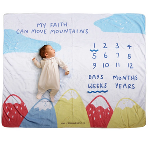 My Faith Can Move Mountains - Baby Photography Blanket