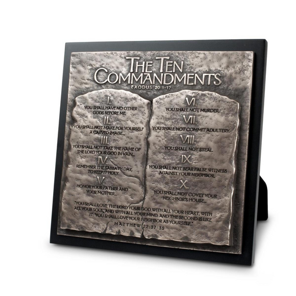 Sculpture Plaque: The Ten Commandments (#11709)