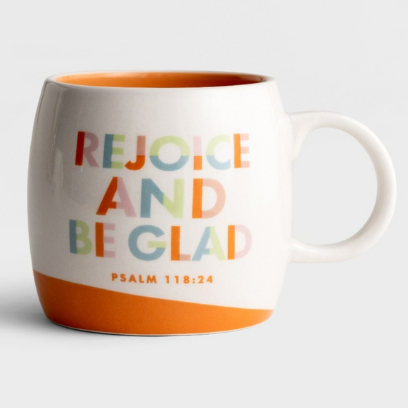 Ceramic Mug - Rejoice and Be Glad (#J9507)