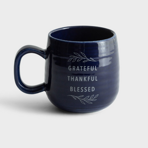 Ceramic Mug - Grateful Thankful Blessed (#J3876)