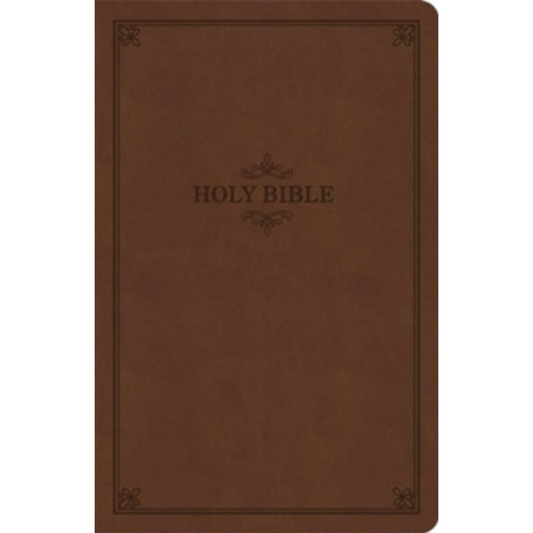 KJV Thinline Value , Brown, Soft Leather Look