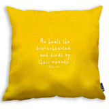 He Heals the Brokenhearted - Cushion Cover